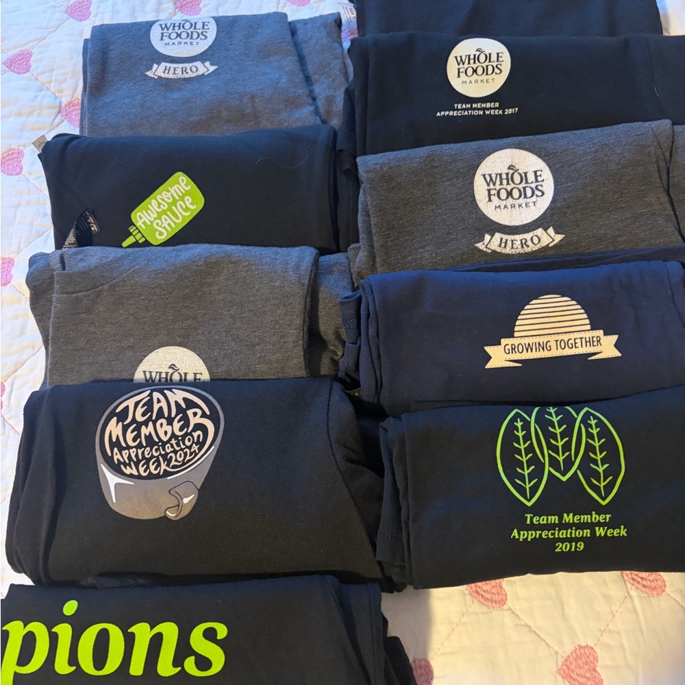 10 Whole Foods Market T-Shirts Bundle